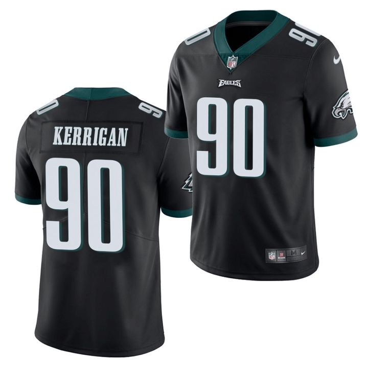 Men Philadelphia Eagles 90 Ryan Kerrigan Nike Black Vapor Limited NFL Jersey